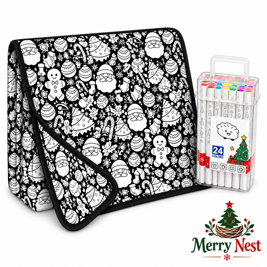 MerryNest™ Christmas Coloring Blanket