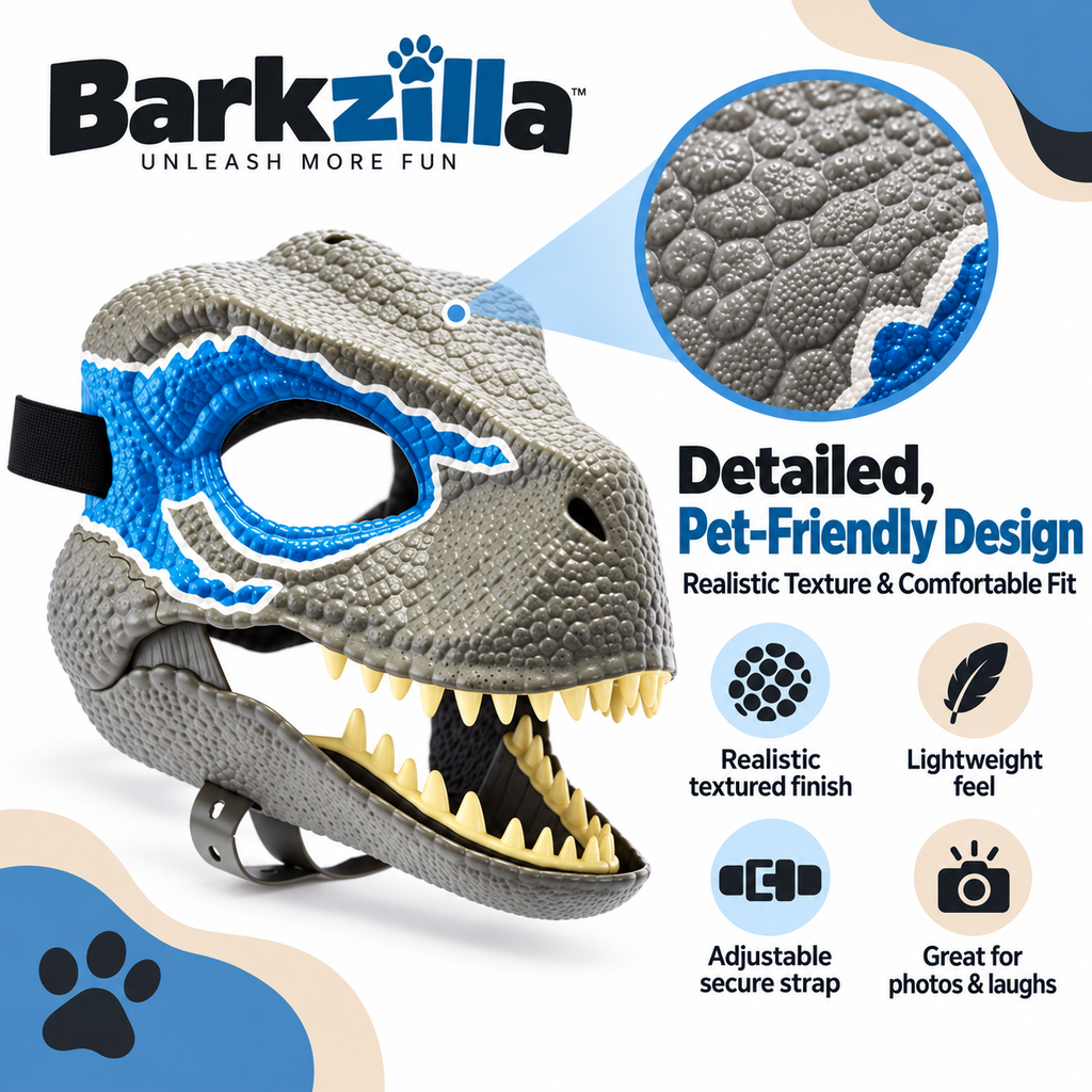 Barkzilla™ Dino Dog Mask